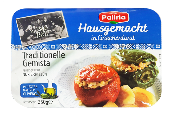 Hausgemacht gefüllte Paprika & Tomate Paliria 400g 