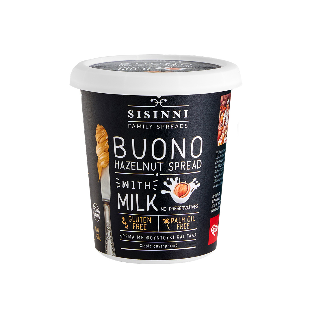 Buono Creme mit Haselnuss und Milch Sisinni 400g