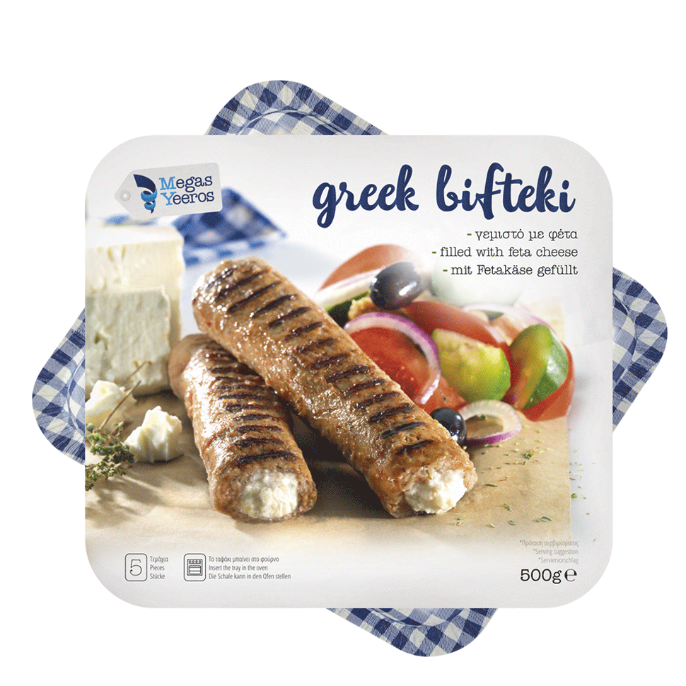 Bifteki mit Feta Megas Yeeros 500g 