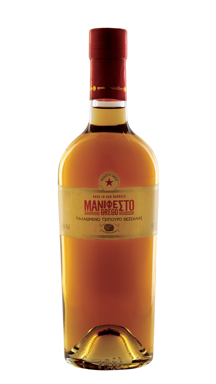 Manifesto Tsipouro im Holzfass gereift 40% Apostolakis  0,7L