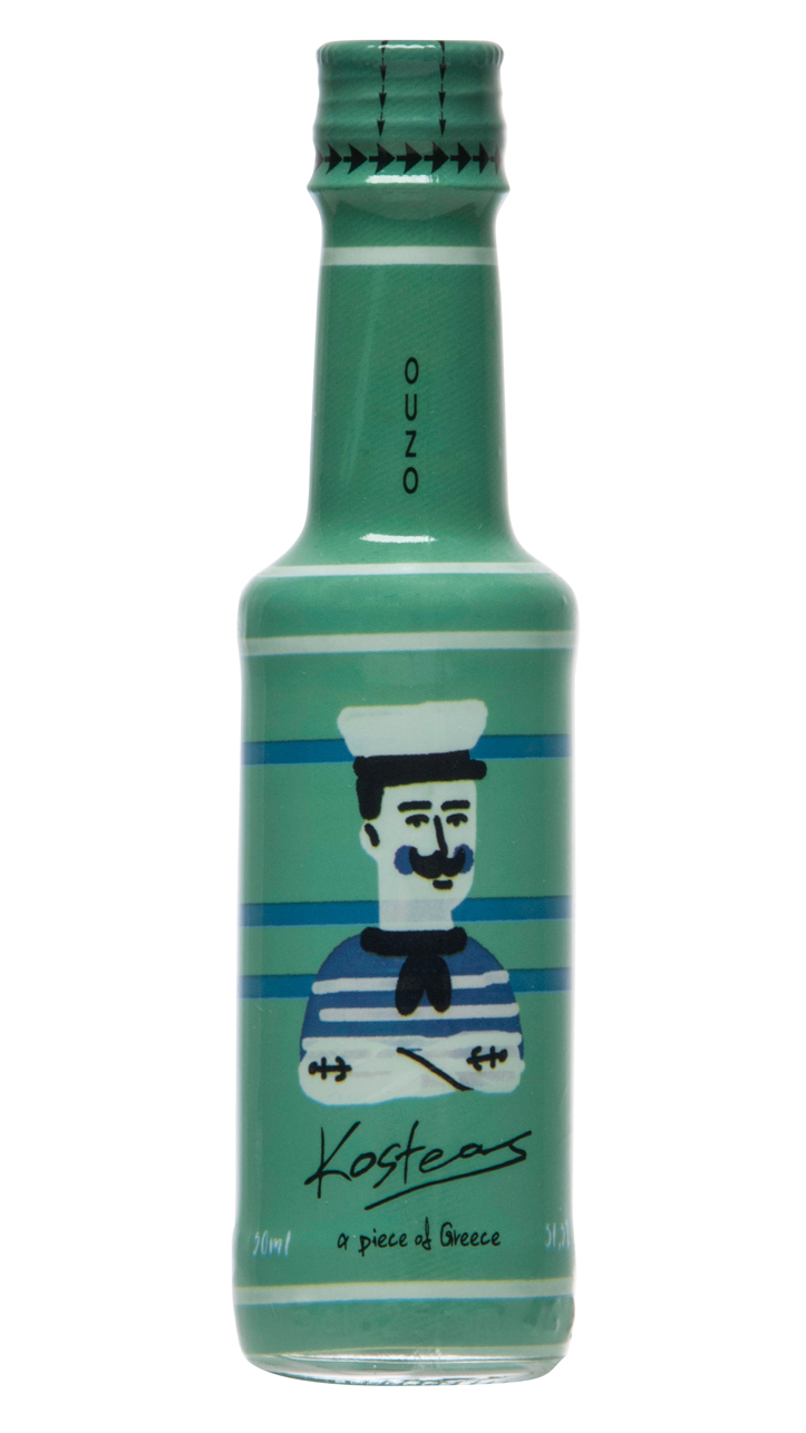 Ouzo verschiedene Motive (Sailor) Kosteas 37,5% 50mL