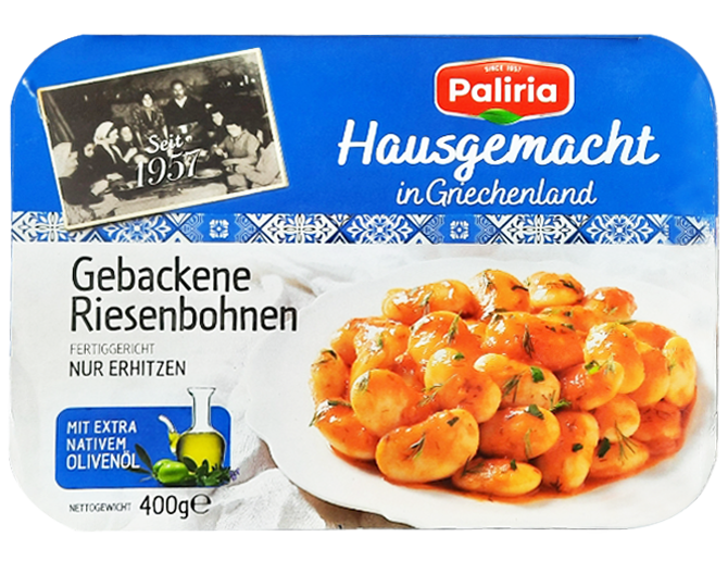 Hausgemacht Gebackene Riesenbohnen Paliria 400g 