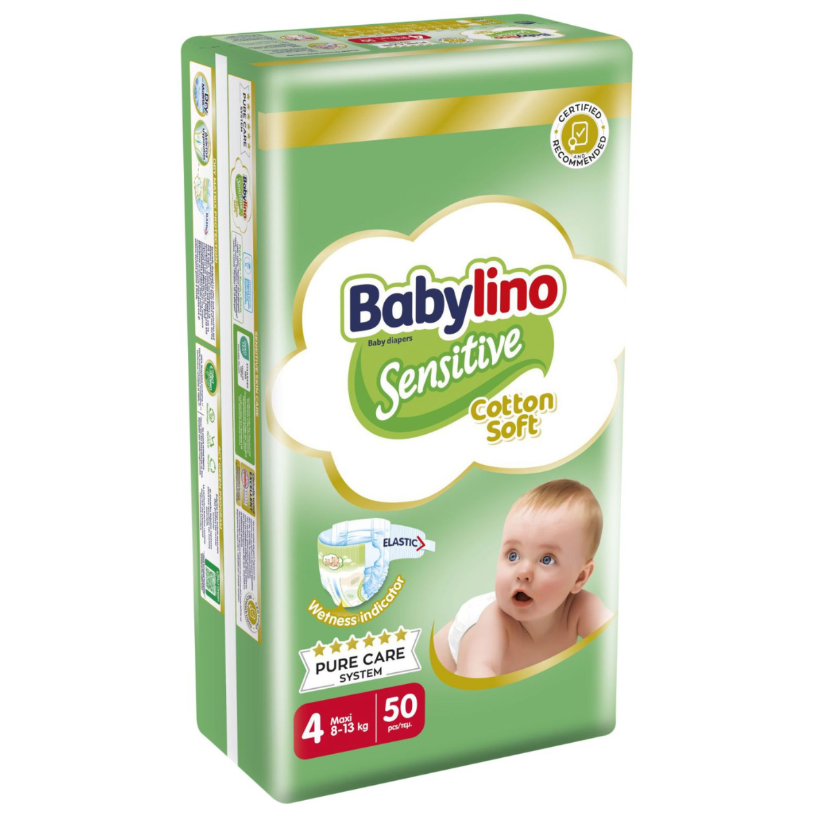 Babylino Nr.4 Sensitive Cotton Soft 50er