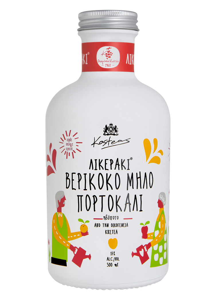 Likör Apfel, Orange & Aprikose 17% Kosteas 0,5L