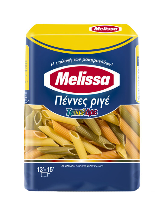 Penne tricolore Melissa 500g