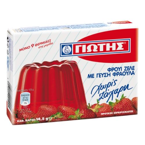 Fruchtgelee Erdbeere ohne  Zucker Jotis 14g