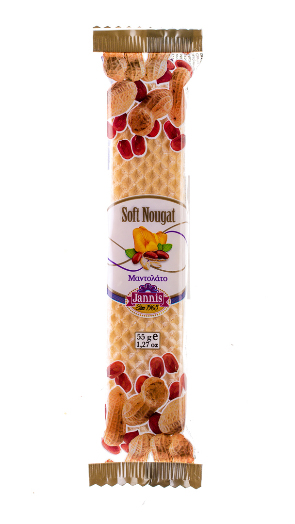 Mantolato Nougat- und Erdnussriegel Jannis 55g