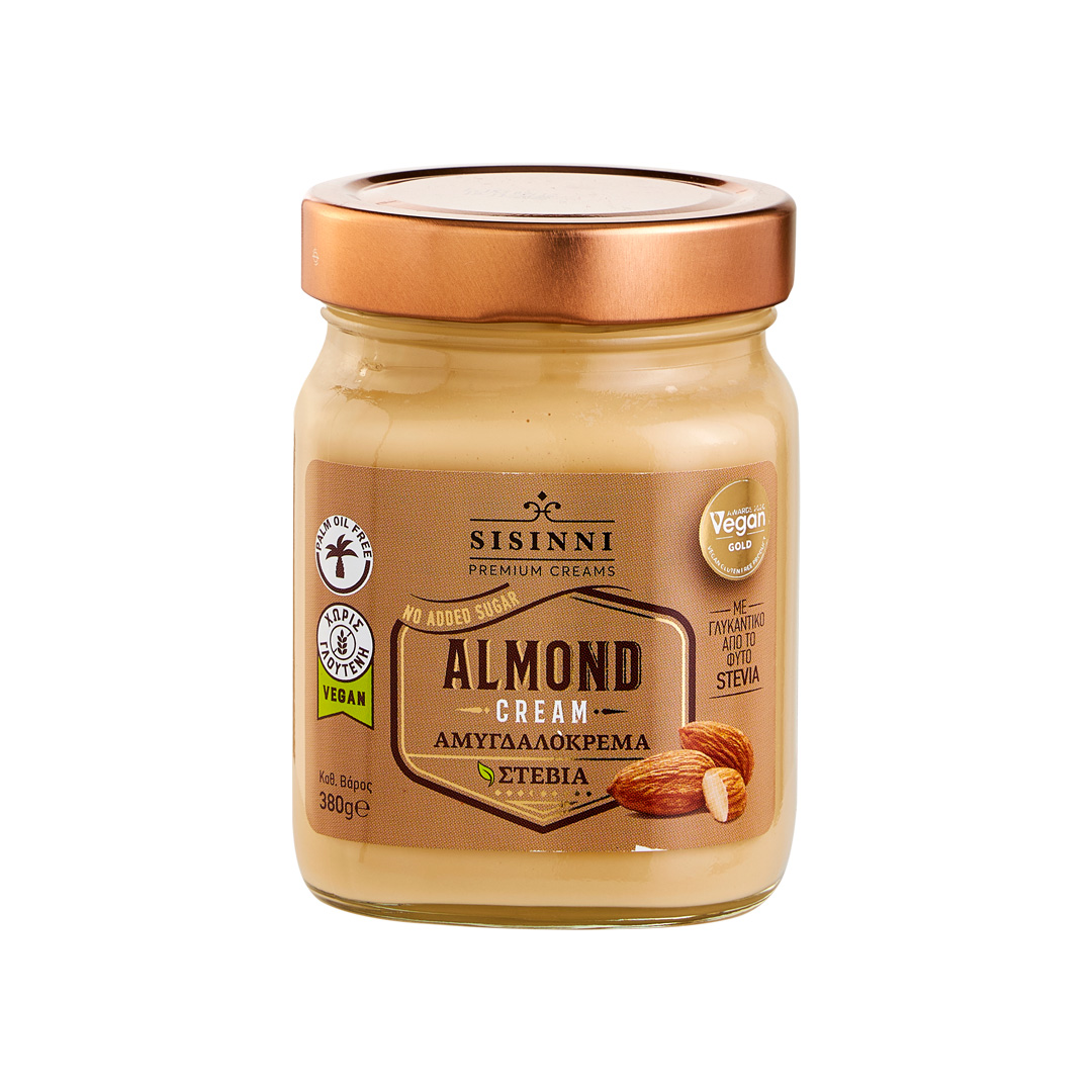Mandelcreme mit Stevia Sisinni 380g