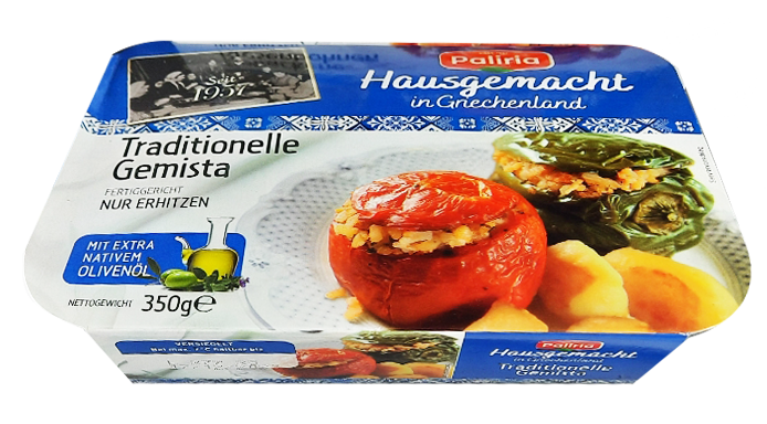 Hausgemacht gefüllte Paprika & Tomate Paliria 400g 