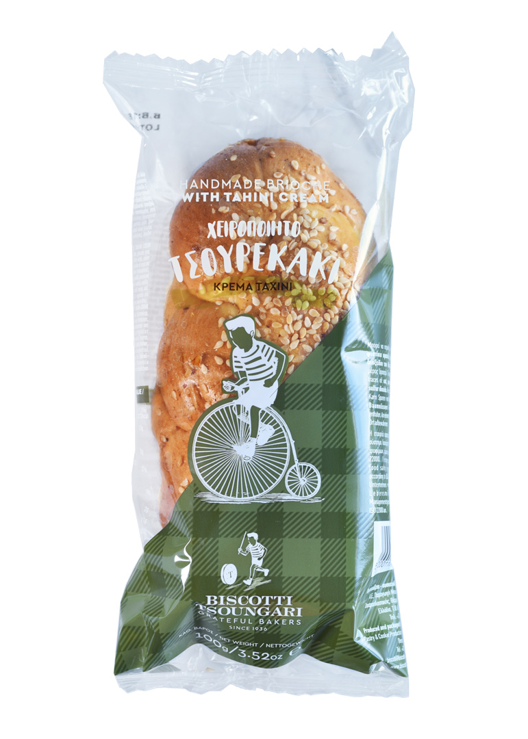 Hefegebäck Tsoureki gefüllt mit Sesampaste Biscotti 500g