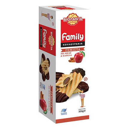 Kekse gefüllt mit Apfel & Zimt (Family) Violanta 300g