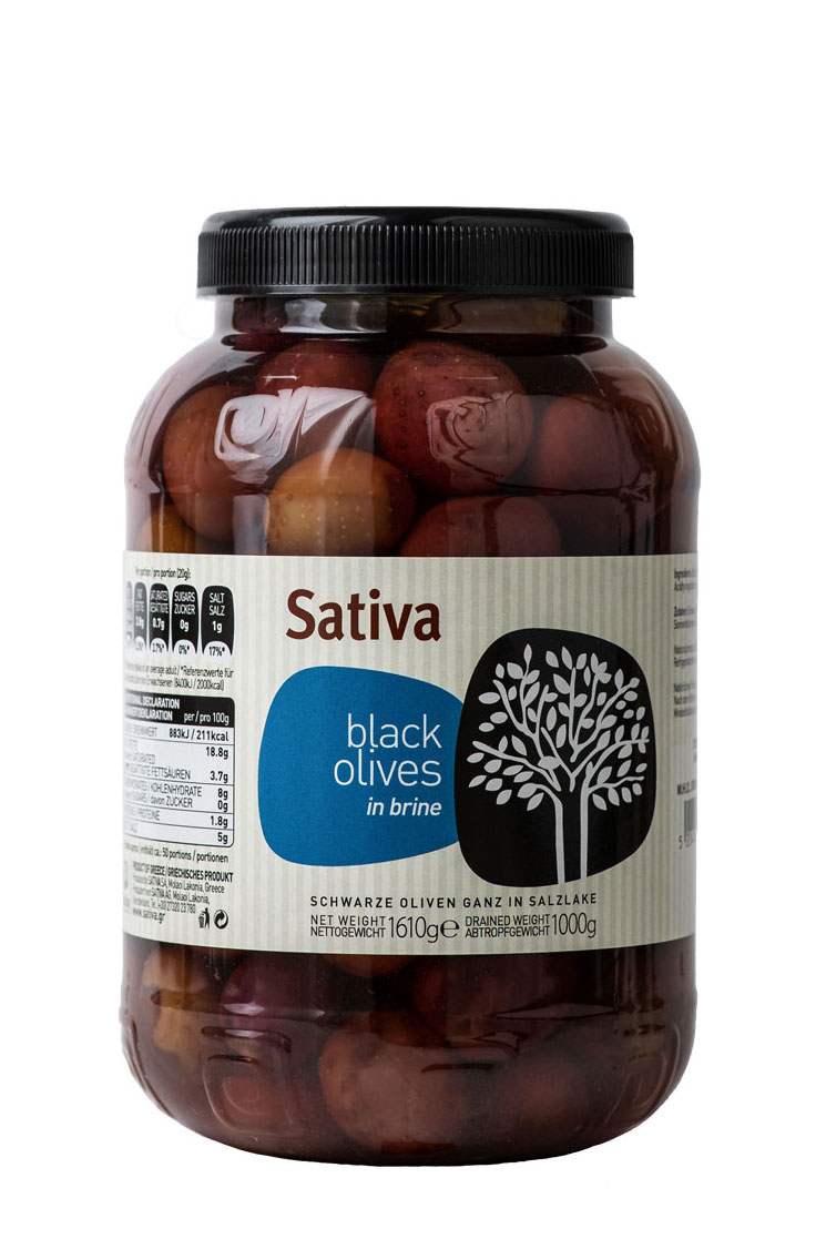 Schwarze Oliven Sativa 1 kg