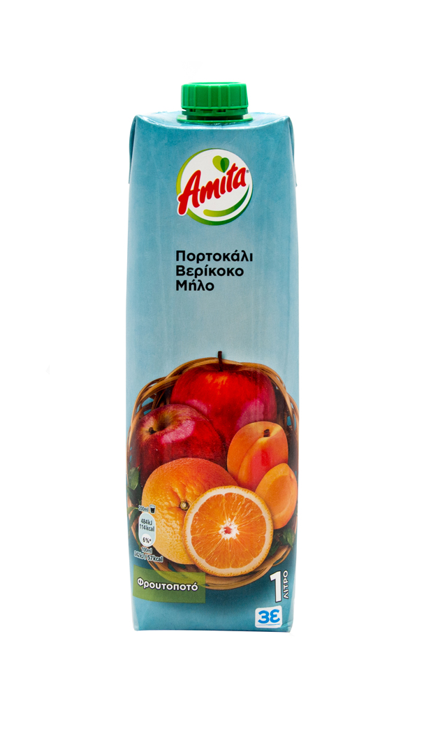 Orangen-Aprikosen-Apfel Fruchtnektar Amita 1L | 158