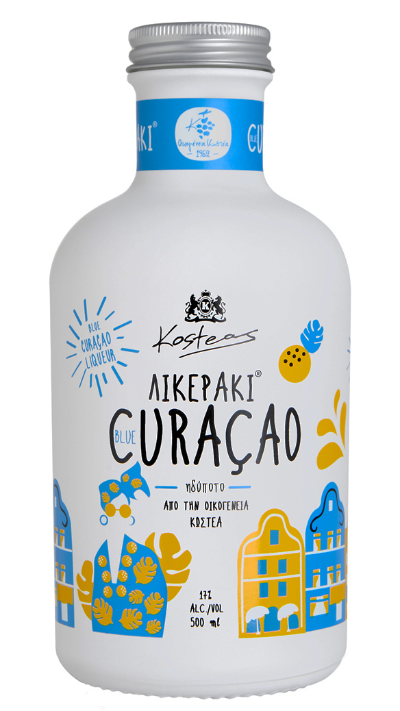 Likör blau Curacao 17% Kosteas 0,5L